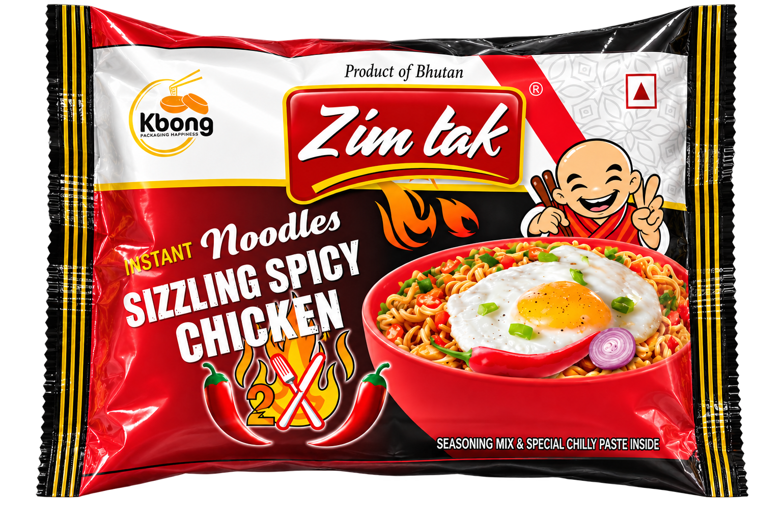 Zimtak Sizzling Spicy Chicken product packet