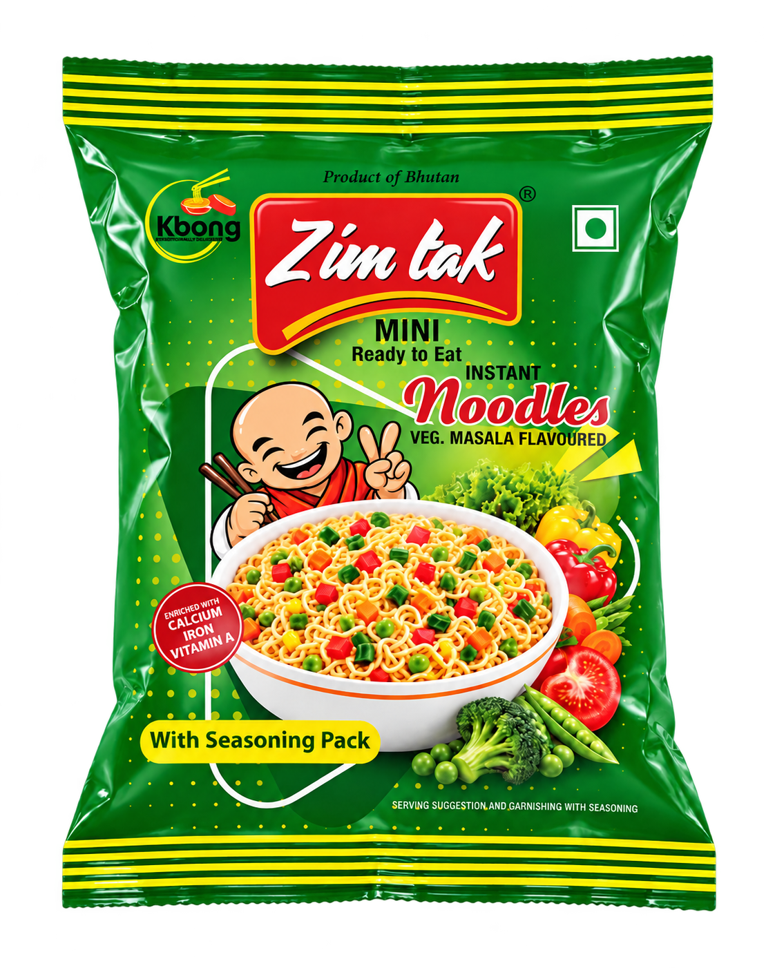 Zimtak Mini Veg Masala noodle pack artwork supplied by the company